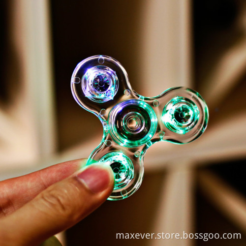 OEM Made LED Light Fidget Spinner Crystal LED Hand Spinner